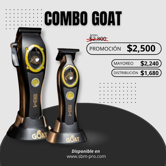 GOAT Combo – Clipper & Trimmer de Alta Precisión