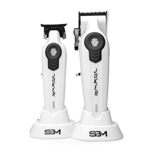 SBM JOKER Combo clipper y trimmer blancos